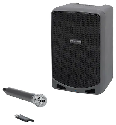 Front. Samson - Expedition Wireless PA System - Black.