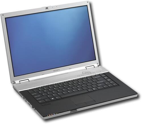 Angle Standard. Sony - VAIO Laptop with Intel® Centrino® - Silver.