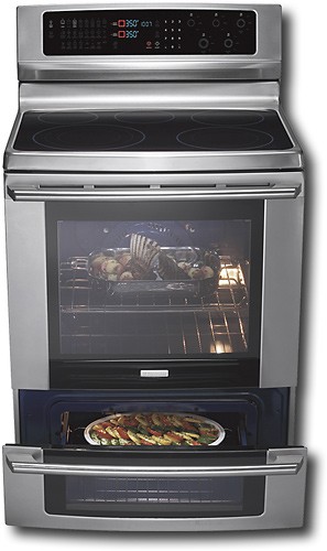 Best Buy Electrolux 30 Self Cleaning Freestanding Electric Convection Range Stainless Steel
