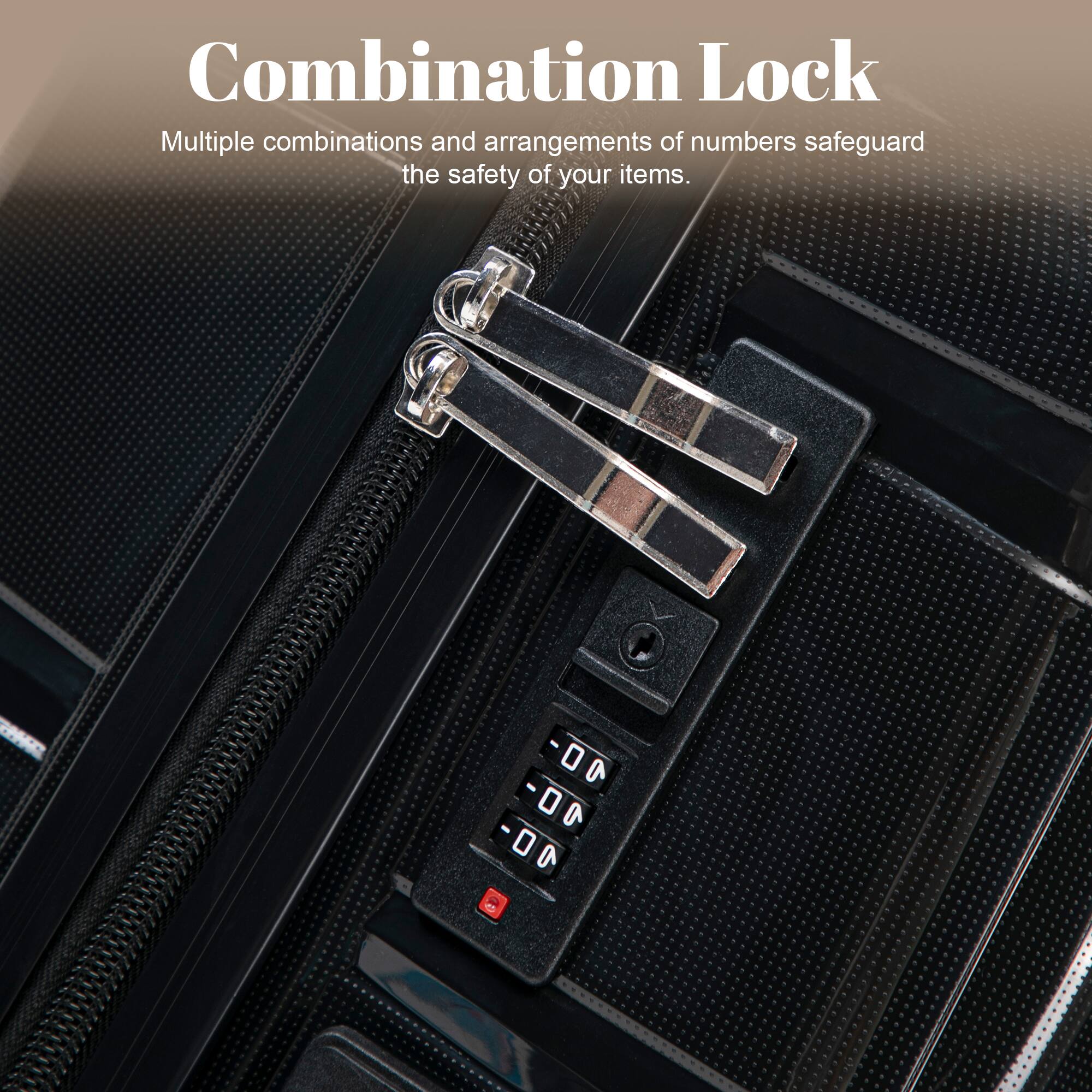 Combination Lock

Multiple combinations and arrangements of numbers safeguard the safety of your items.