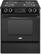 Front Standard. Whirlpool - 30" Self-Cleaning Slide-In Electric Range - Black-on-Black.