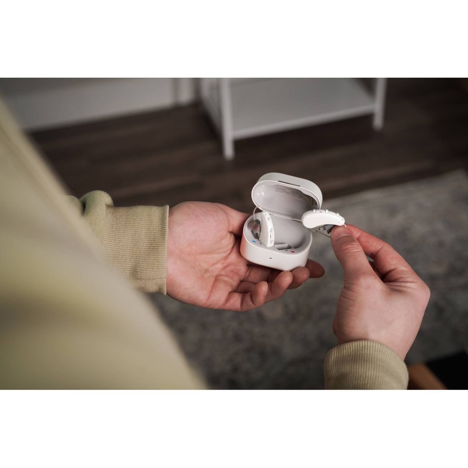 Alt View 1. Zepp - Zepp Clarity E2317ov2n Omni Hearing Aids (gray) - Gray.