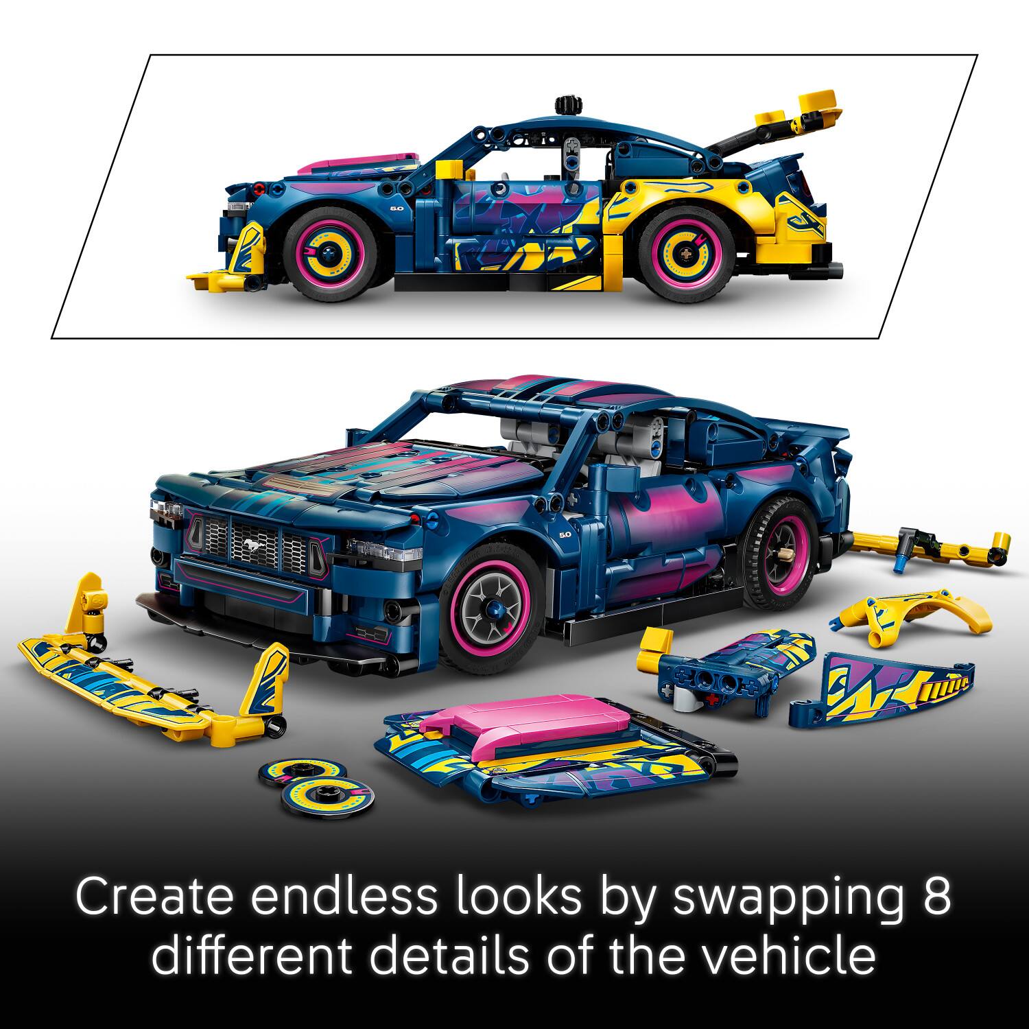 Create endless looks by swapping 8 different details of the vehicle