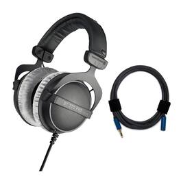 Beyerdynamic - DT 770 PRO 80 Ohm Over-Ear Studio Headphones (Black) Bundle