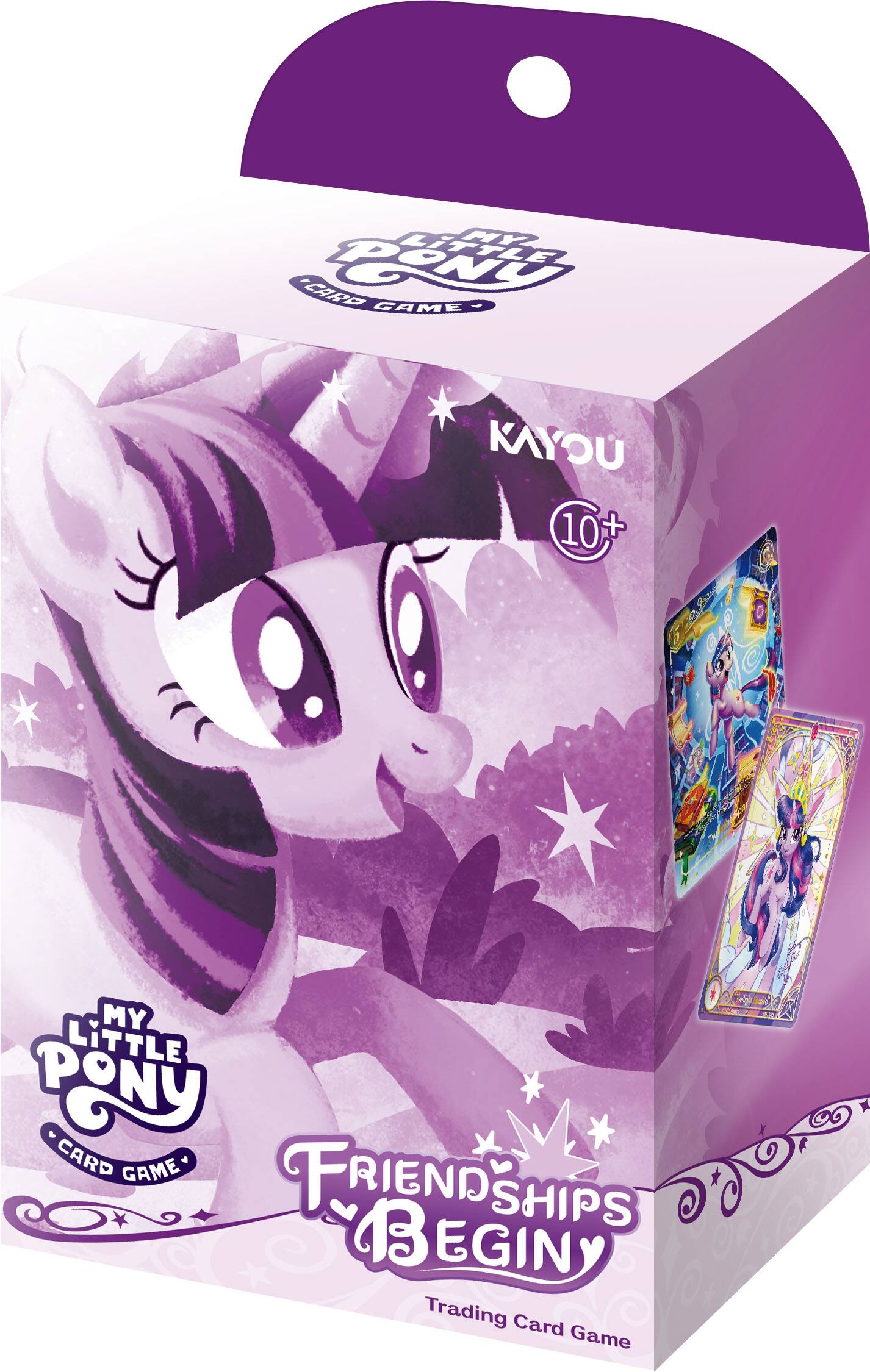 MY LITTLE PONY  
CARD GAME  

FRIENDSHIPS BEGIN  
Trading Card Game  

KAYOU  
10+