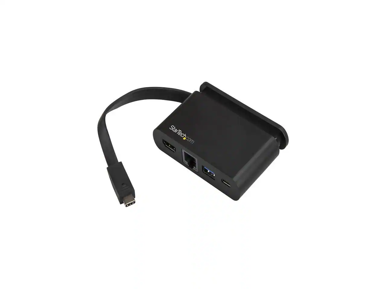 Front. StarTech.com - StarTech.com USB C Multiport Adapter - HDMI 4K, 2x USB 3.0, 100W PD 3.0, GbE.