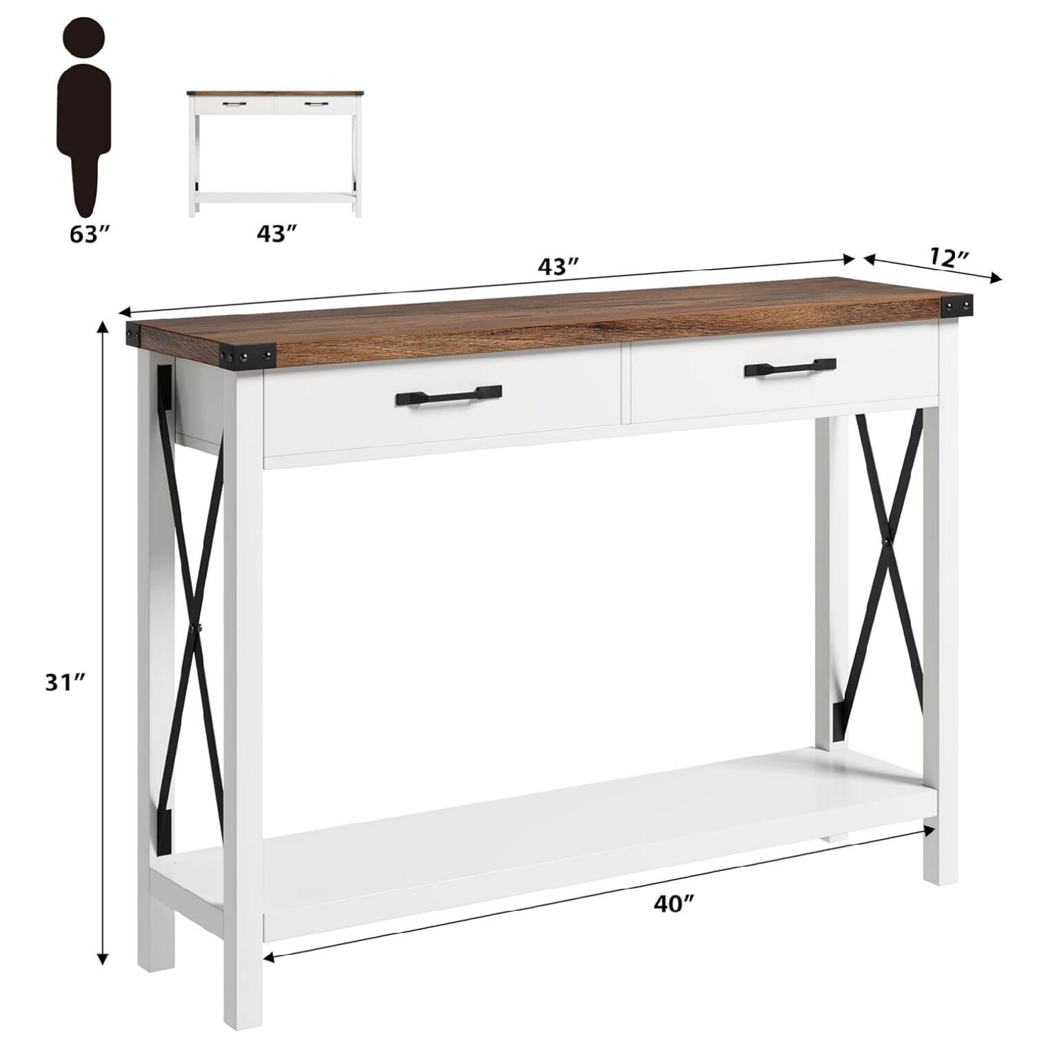 63" 43" 43" 12" 31" 40"