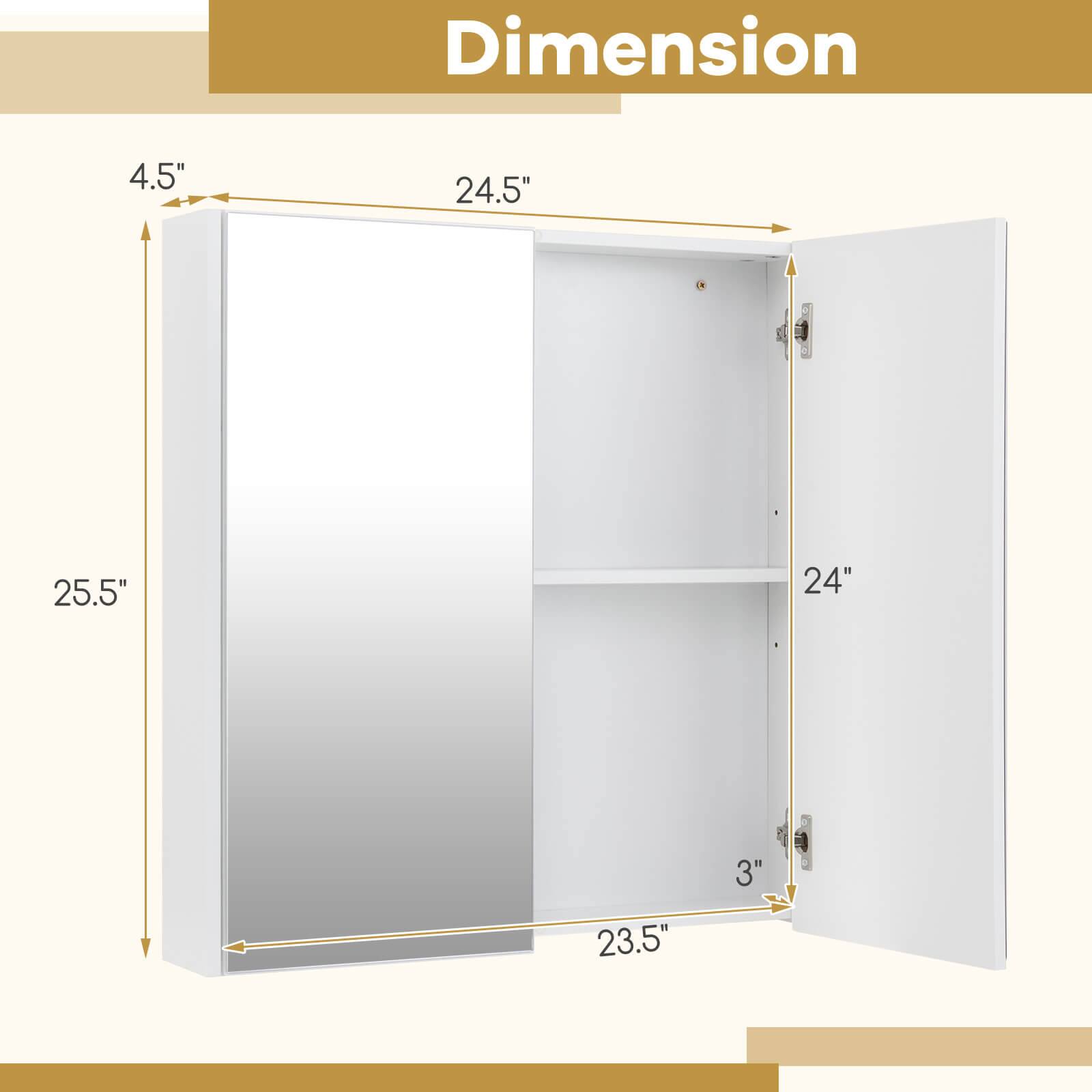 Dimension  
4.5"  
24.5"  
25.5"  
24"  
3"  
23.5"