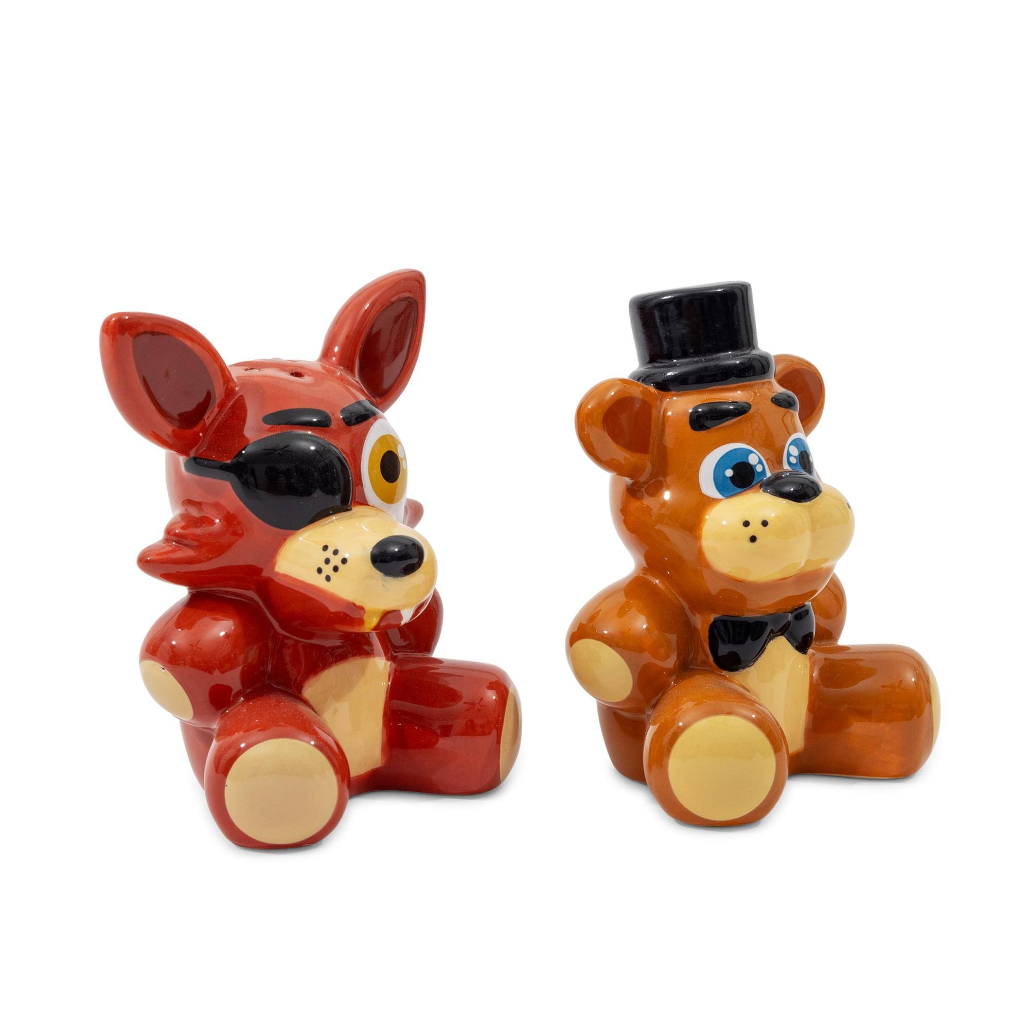Alt View 10. Silver Buffalo - Five Nights At Freddy's Freddy and Foxy Ceramic Salt and Pepper Shaker Set - Brown.