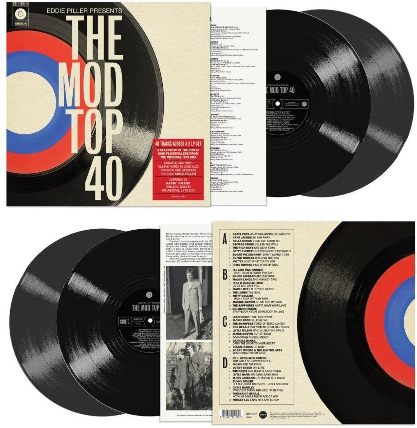 Various Artists - Eddie Piller Presents The Mod Top 40 / Various - VINYL LP