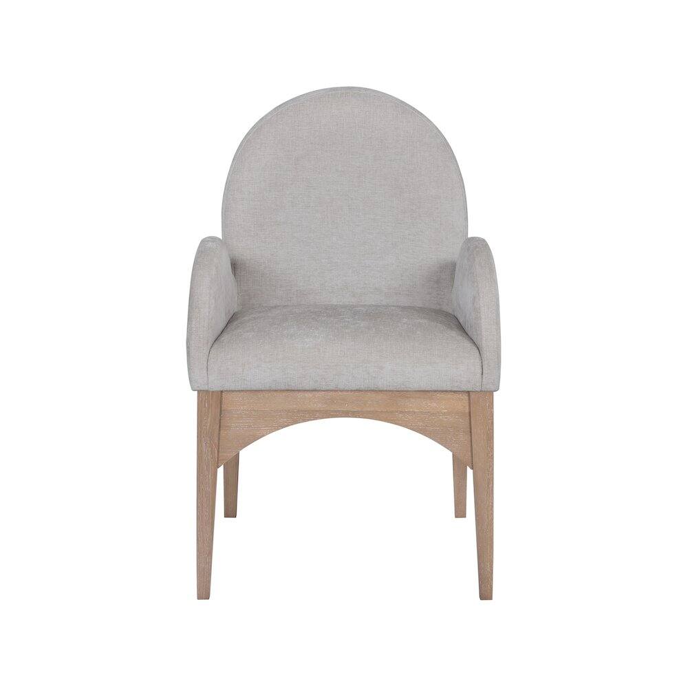 Alt View 1. Meridian Furniture - Waldorf Grey Chenille Fabric Dining Chair - Grey.
