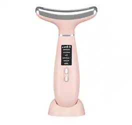 Cluzine - 6-in-1 Neck & Face Massager with LED, EMS, Heat & Cool Therapy