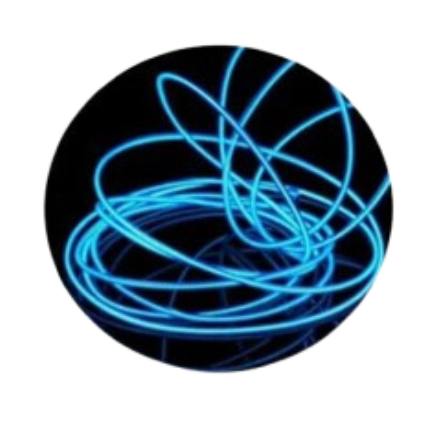 Left. Home Collection - 16.4Ft Battery Powered Neon LED EL Wire String Light Blue - Blue.