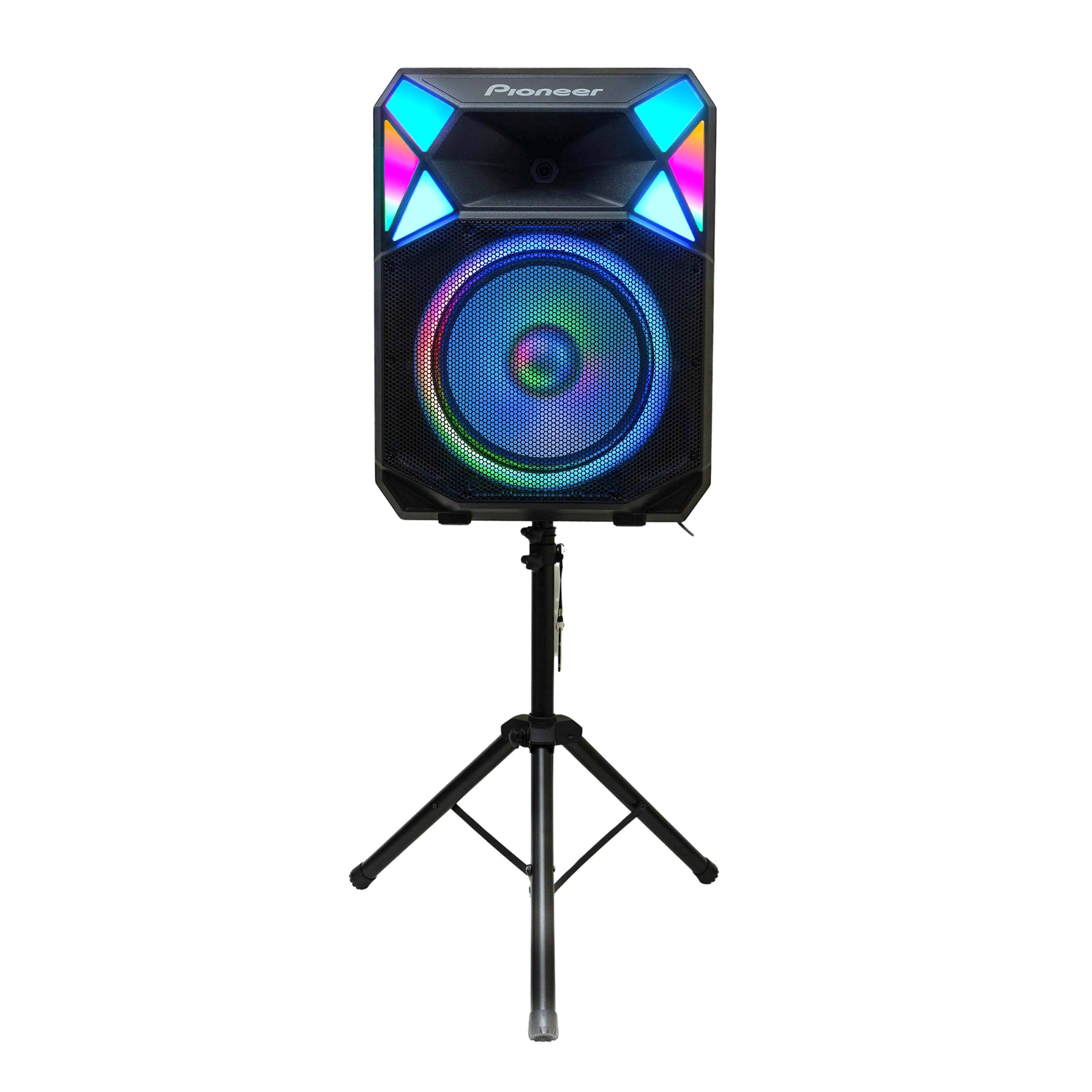 Alt View 2. Pioneer - Pioneer PSX615 700W 15” Party Speaker with Auracast & RGB LED Lights (Includes Wireless Microphone & Stand).