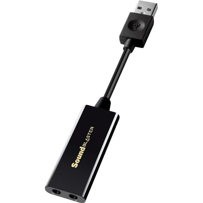 Creative Labs - Sound Blaster PLAY! 3 USB DAC Amp and External Sound Card - External - USB 3.0 - 93 dB - 1 x Number of Microphone Ports - Black