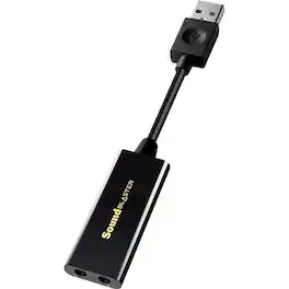 Creative Labs - Sound Blaster PLAY! 3 USB DAC Amp and External Sound Card - External - USB 3.0 - 93 dB - 1 x Number of Microphone Ports - Black