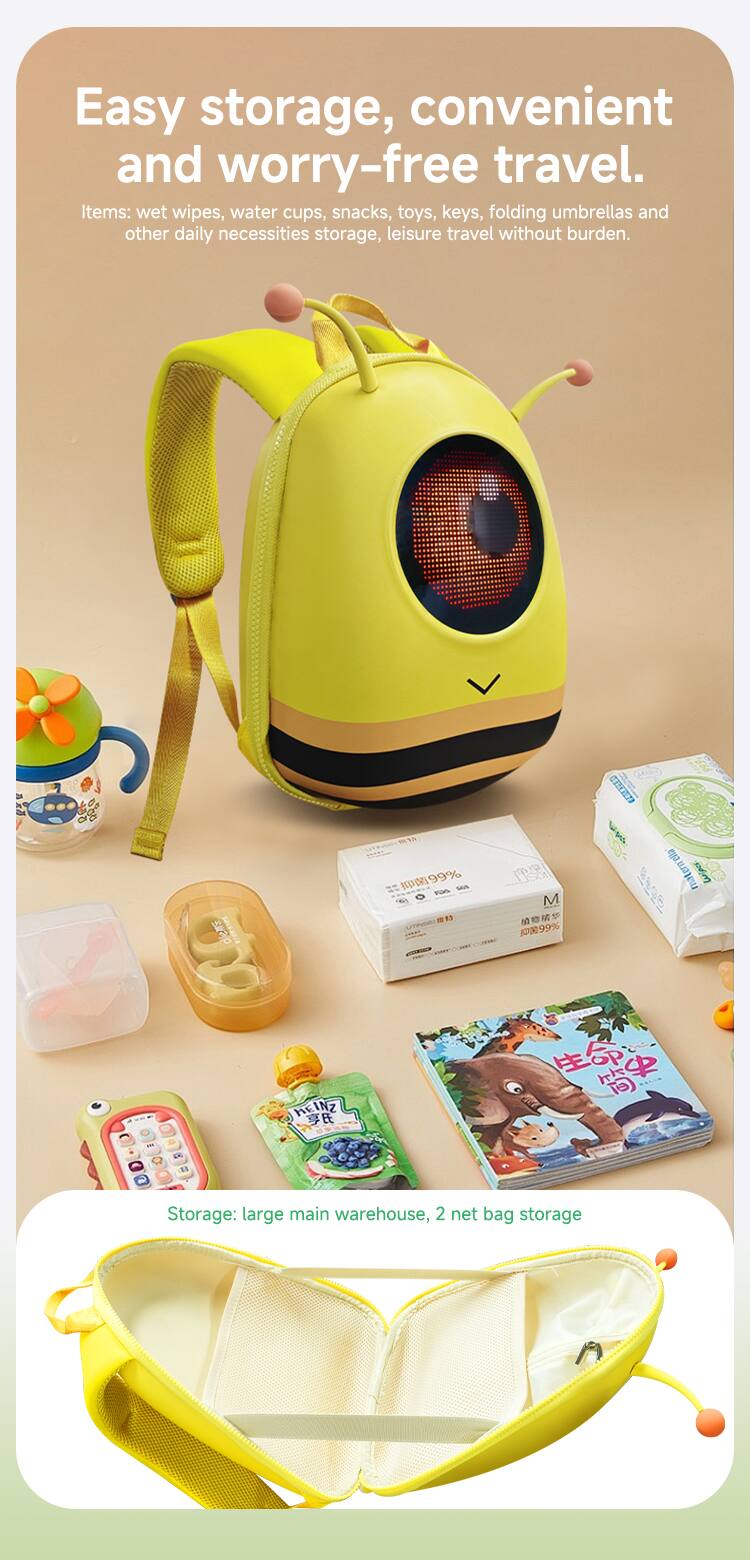 Easy storage, convenient and worry-free travel. Items: wet wipes, water cups, snacks, toys, keys, folding umbrellas and other daily necessities storage, leisure travel without burden. CIEN d 99% WOOE - S W  m M N -  J00 99% materwella hing_to_r - HEINZ    - T - -.  S . Storage: large main warehouse, 2 net bag storage