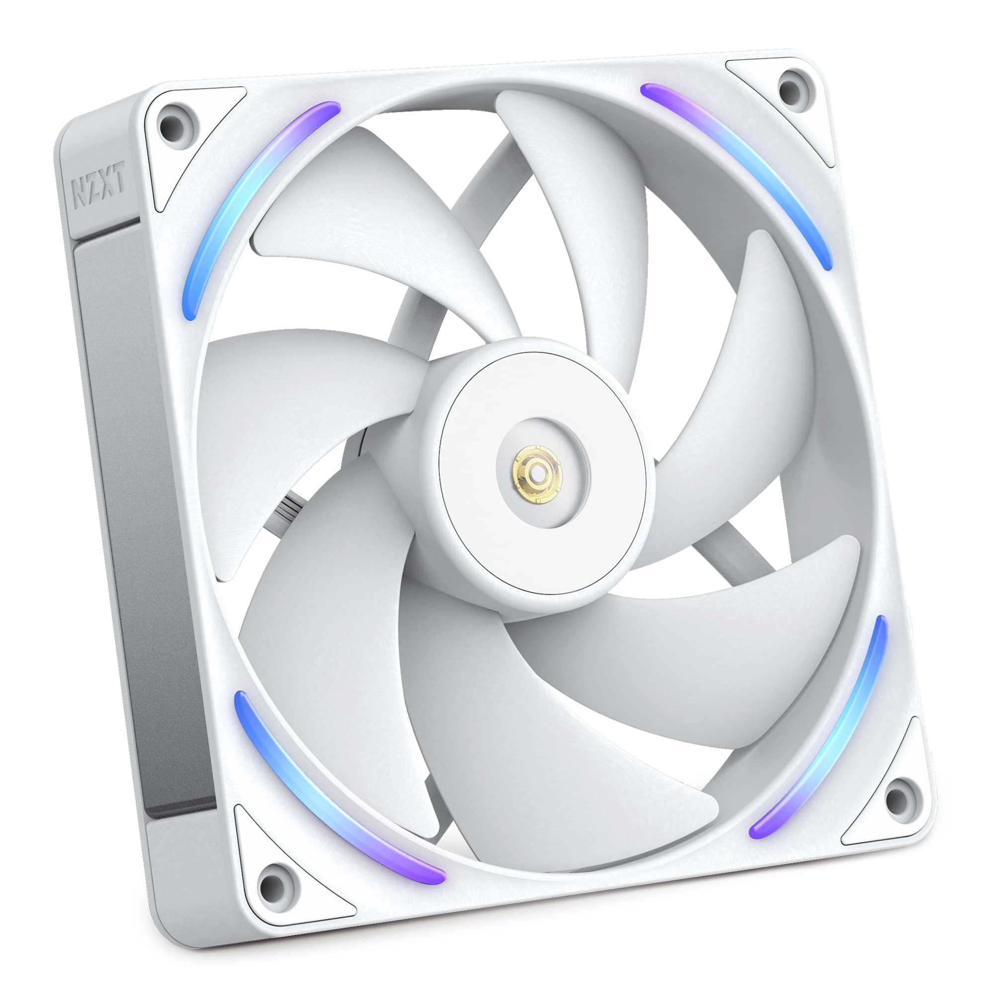 NZXT - F140X Performance Fan - 140mm PWM RGB Computer Case Fan with LCP Frame & Blades - White