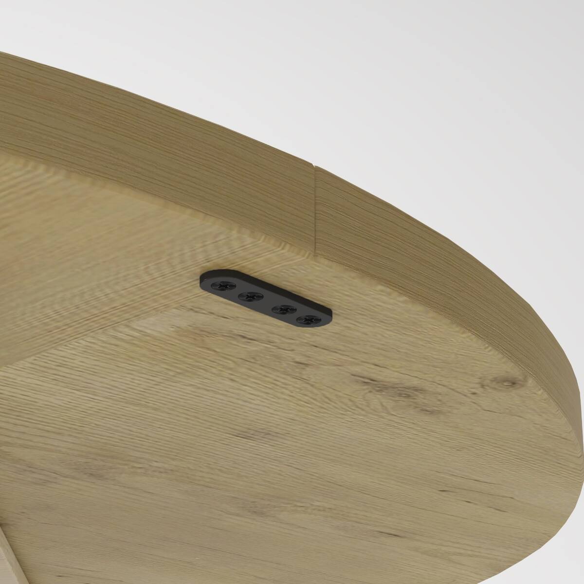 Alt View 9. Loheer - Loheer 47-Inch Round Dining Table with Natural MDF Top and Storage Shelf - Natural.