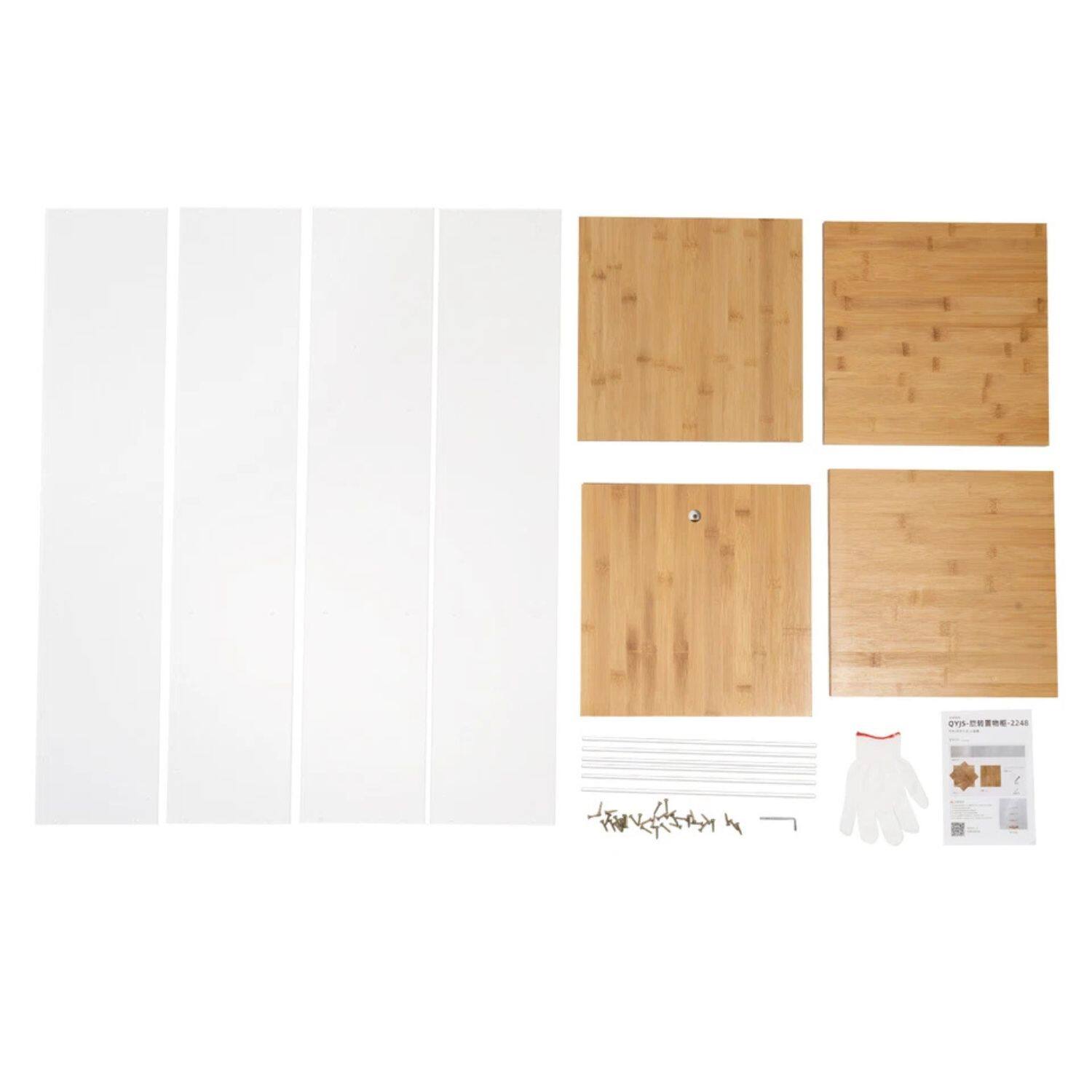 Alt View 1. Home Collection - 3-Tier Clear Acrylic Bookshelf – Bedroom Storage & Display Rack Bookcase - Clear, Log.