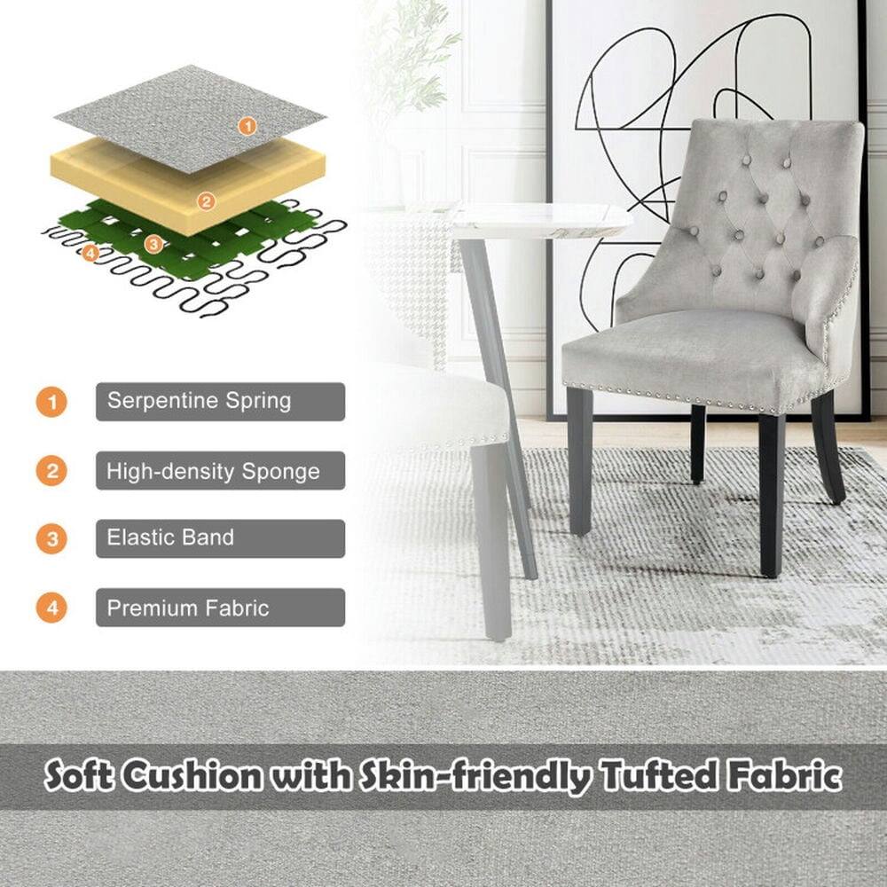 1. Serpentine Spring  
2. High-density Sponge  
3. Elastic Band  
4. Premium Fabric Soft Cushion with Skin-friendly Tufted Fabric