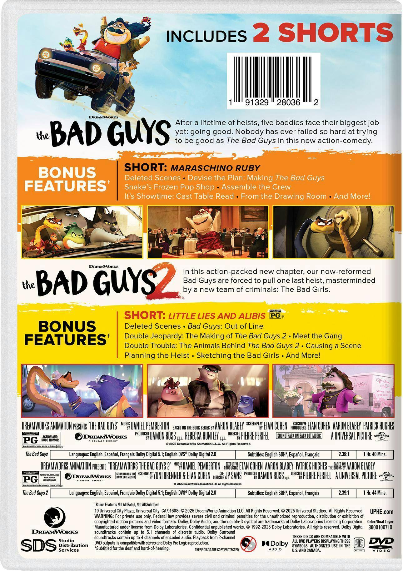 Back. The Bad Guys: 2-Movie Collection   - DVD.