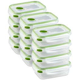 Sterilite - 3.1 Cup Rectangular UltraSeal Food Storage Container, (12 Pack) - Green