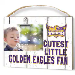 Jardine - Tennessee Tech Golden Eagles 8'' x 10'' Cutest Little Weathered Logo Clip Photo Frame - White
