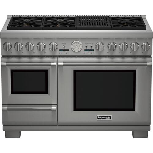 Thermador - Self-Cleaning Freestanding Double Oven Dual Fuel Convection Range