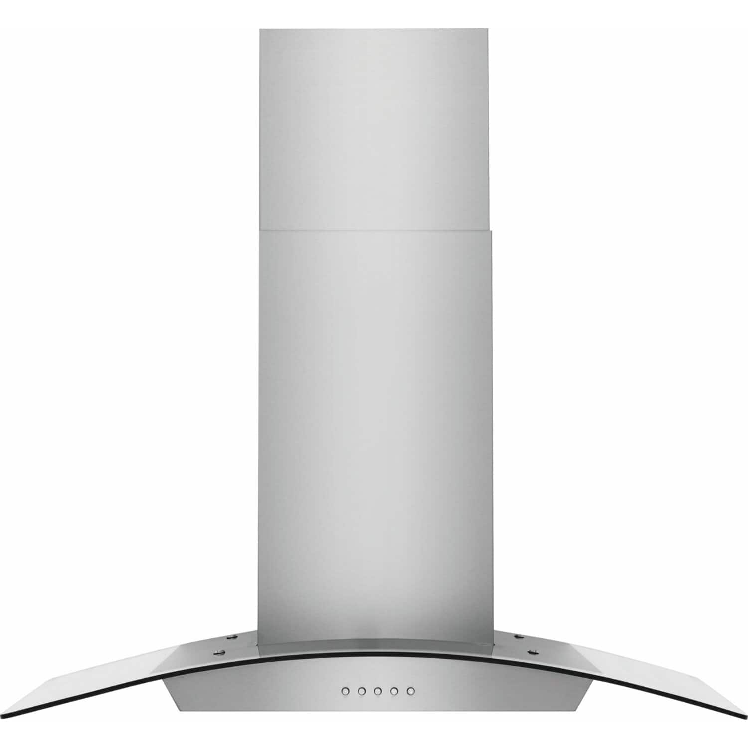 Front. Frigidaire - 36" Glass Canopy Hood - Stainless Steel.