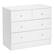 Alt View 3. Kadyn - 4 Drawer Dresser with Gold Handle, Nursery Dresser Chest Of Drawers Organizer - White.