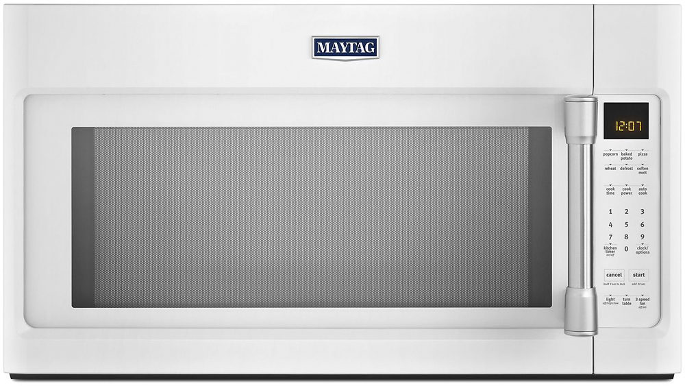 Maytag 2.0 Cu. Ft. OvertheRange Microwave with Sensor Cooking White MMV4205DH Best Buy