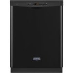 Front Zoom. Maytag - 24" Front Control Tall Tub Built-In Dishwasher with Stainless Steel Tub - Black.