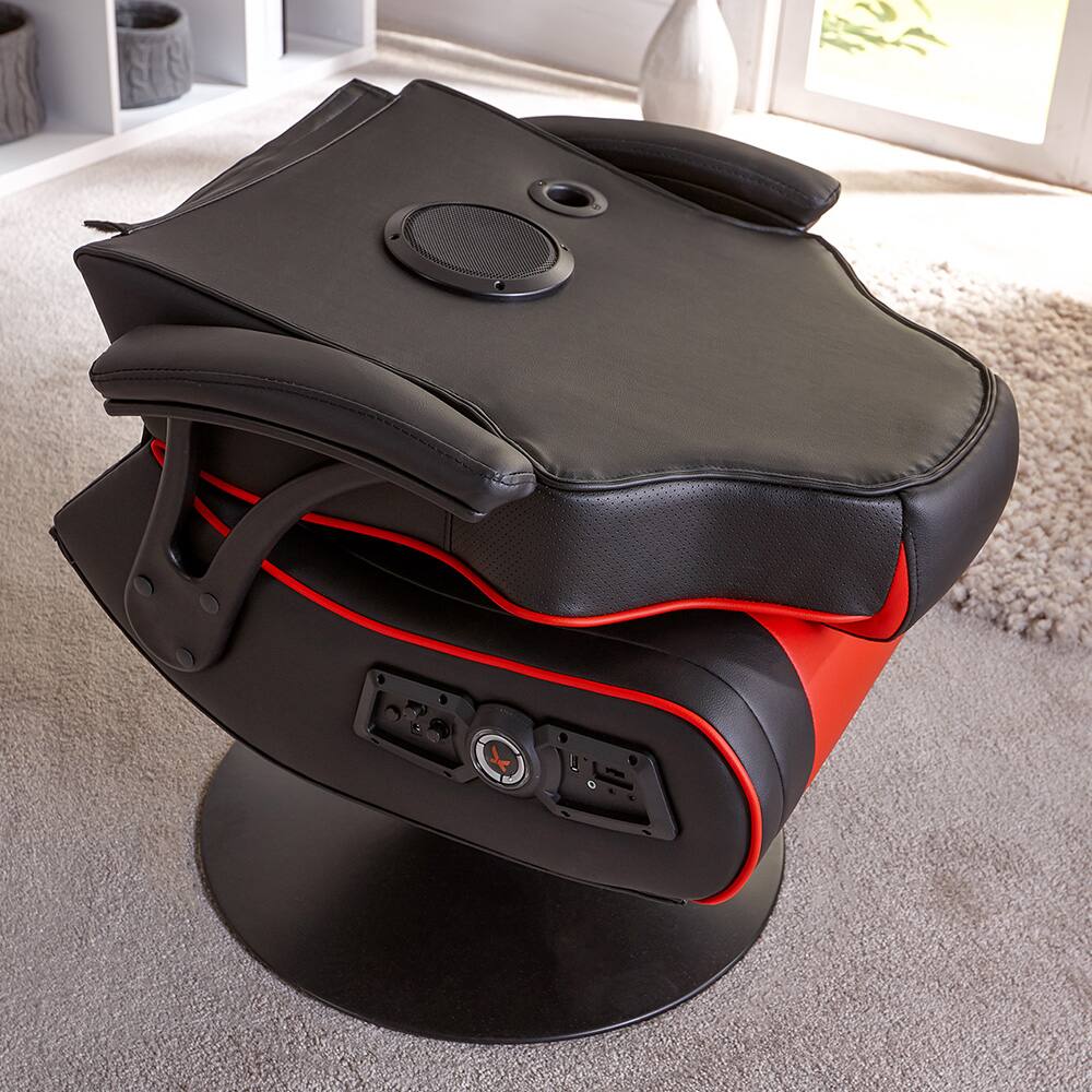 Customer Reviews: X Rocker Torque Pedestal Gaming Chair Red 5108801 ...