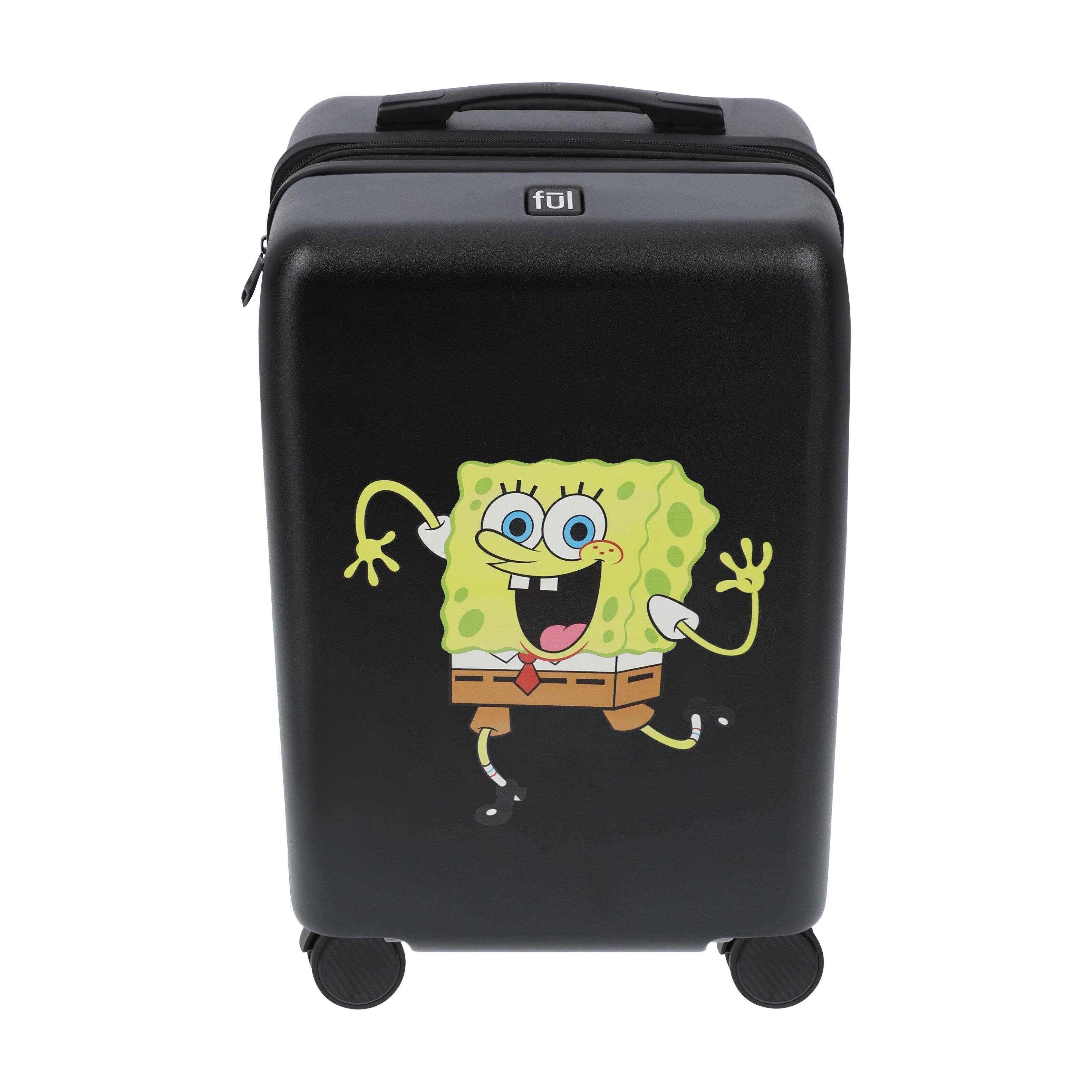 Alt View 1. Ful - NICKELODEON SPONGEBOB 22.5"CARRY-ON LUGGAGE - BLACK.