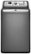Front. Maytag - Bravos XL 4.8 Cu. Ft. 16-Cycle High-Efficiency Top-Loading Washer with Steam - Gray.