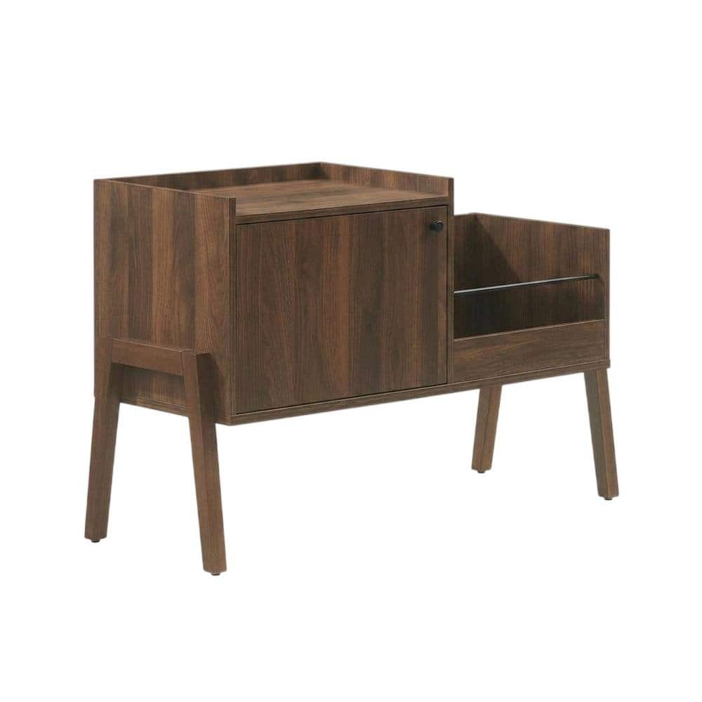FurniFact - Vintage-inspired ecord player cabinet with vinyl storage and sleek finish - Black price history on PriceWatchPro
