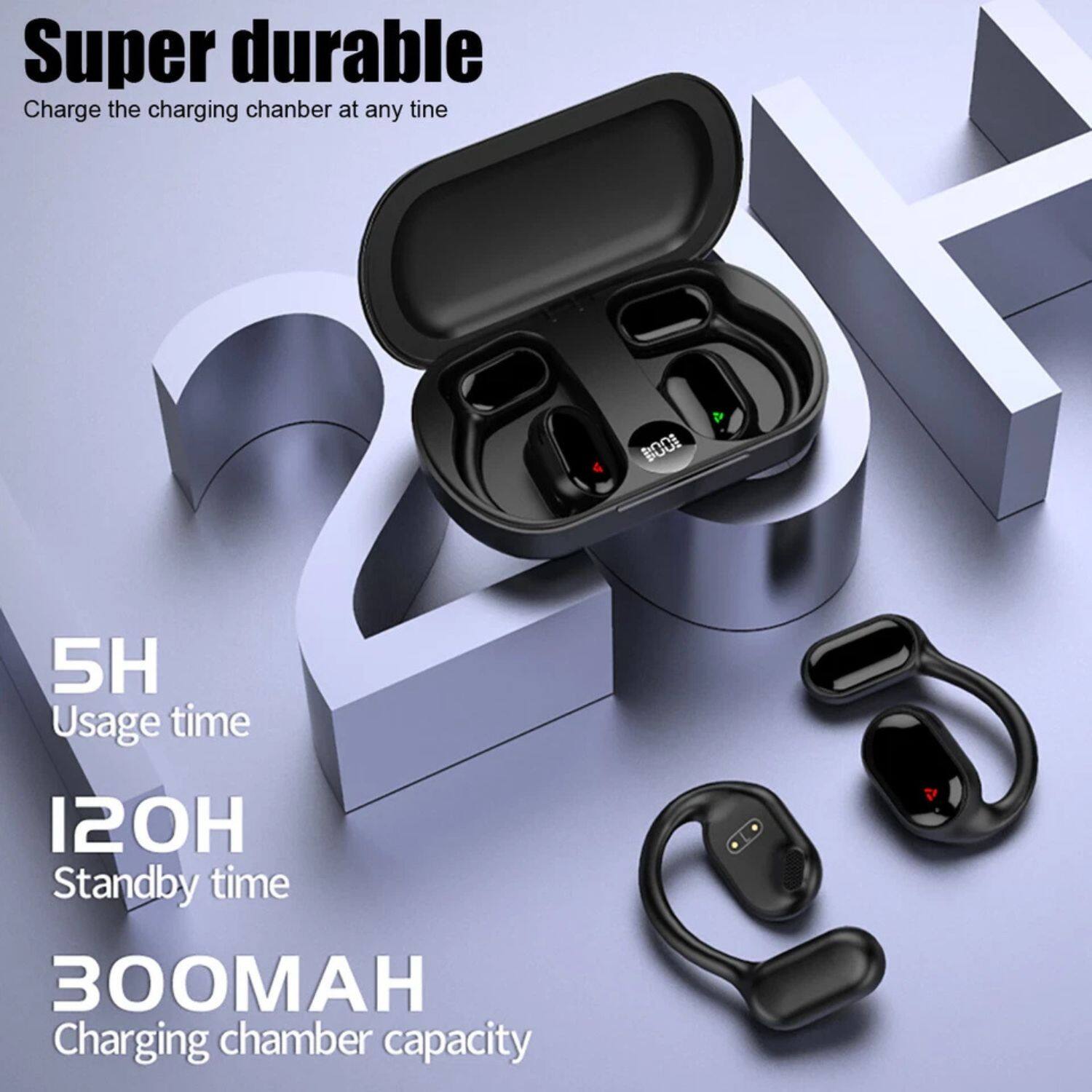 Super durable  
Charge the charging chamber at any time  

5H  
Usage time  

120H  
Standby time  

300MAH  
Charging chamber capacity