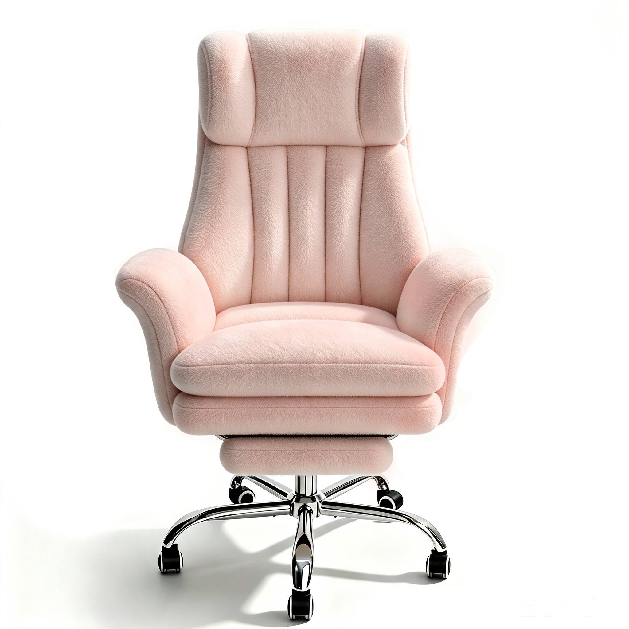Pink-Faux Rabbit Fur