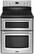 Front. Maytag - 6.7 Cu. Ft. Self-Cleaning Freestanding Double Oven Electric Convection Range - Stainless steel.