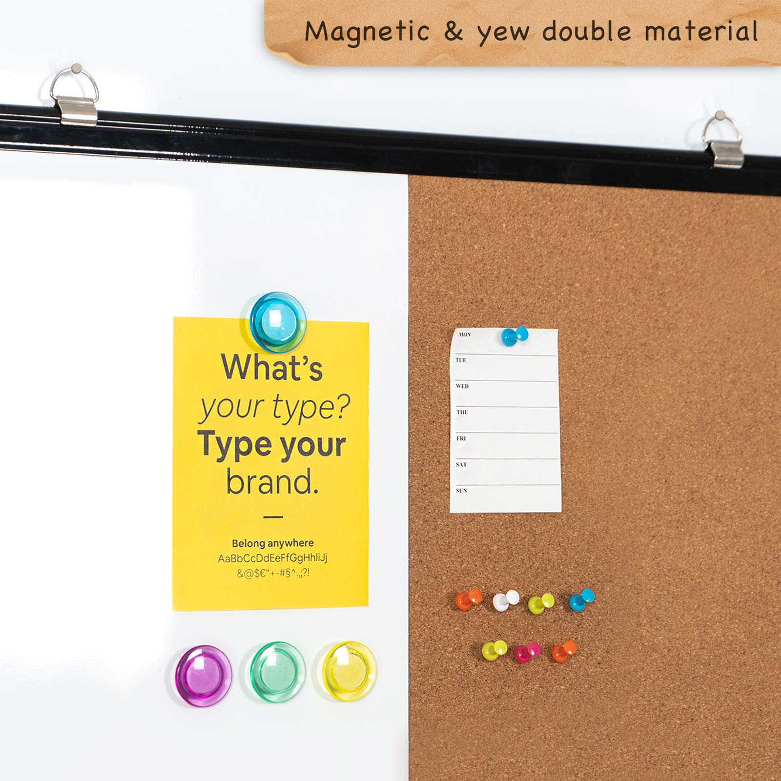 Magnetic & yew double material

What's your type?  
Type your brand.  
Belong anywhere  
AaBbCcDdEeFfGgHhIiJj &@$*--#5^..?! #5