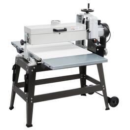 VEVOR - 22" Drum Sander with Stand & Extension Tables, 1.75HP 1440RPM Dual Motor Drum Sander for Woodworking - White;Black;Grey
