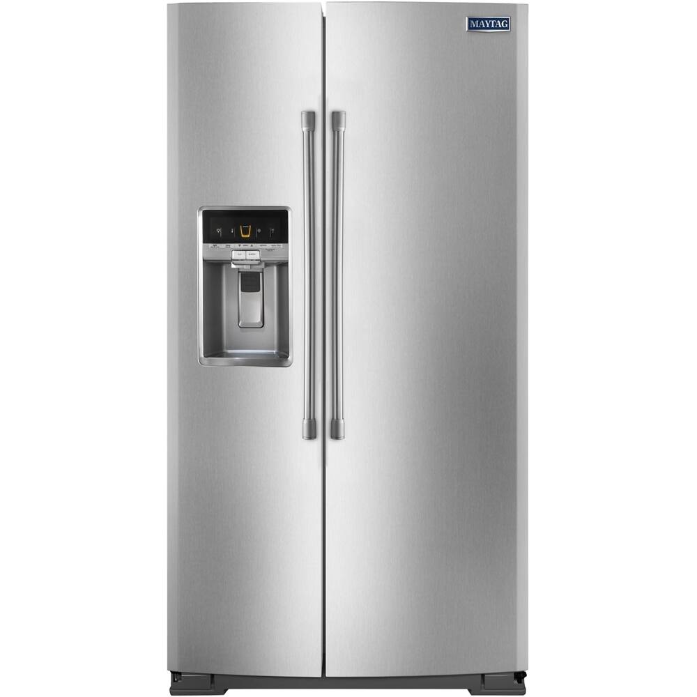 Best Buy: Maytag 20.6 Cu. Ft. Side-by-Side Counter-Depth Refrigerator ...