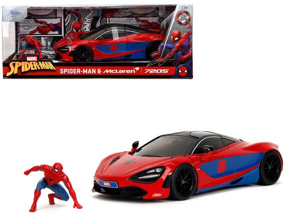 Jada
SPIDER-MAN
SPIDER-MAN & McLaren 720S
MARVEL
DIE-CAST FIGURE
8+
