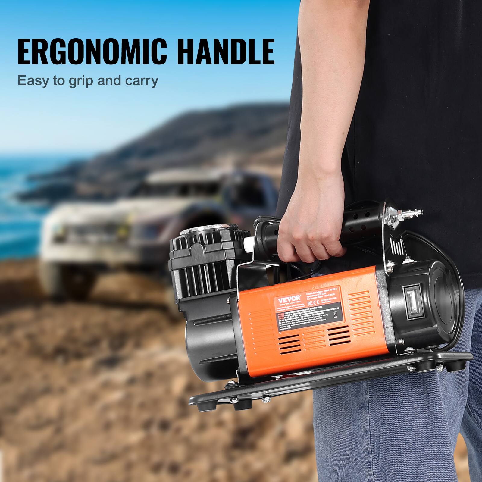 ERGONOMIC HANDLE  
Easy to grip and carry  
VEVOR  
RCCE