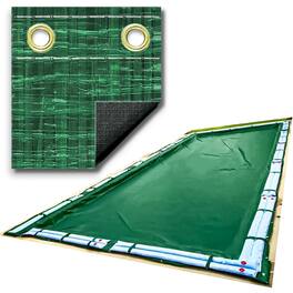 Swimline - 16 x 32 Feet Rectangle RipStopper Winter Swimming Pool Cover | RIG1632R
