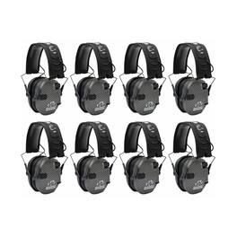 Walkers - Walker's Razor Slim Ultra Low Profile Compact Design Earmuffs 8-Pack - Carbon