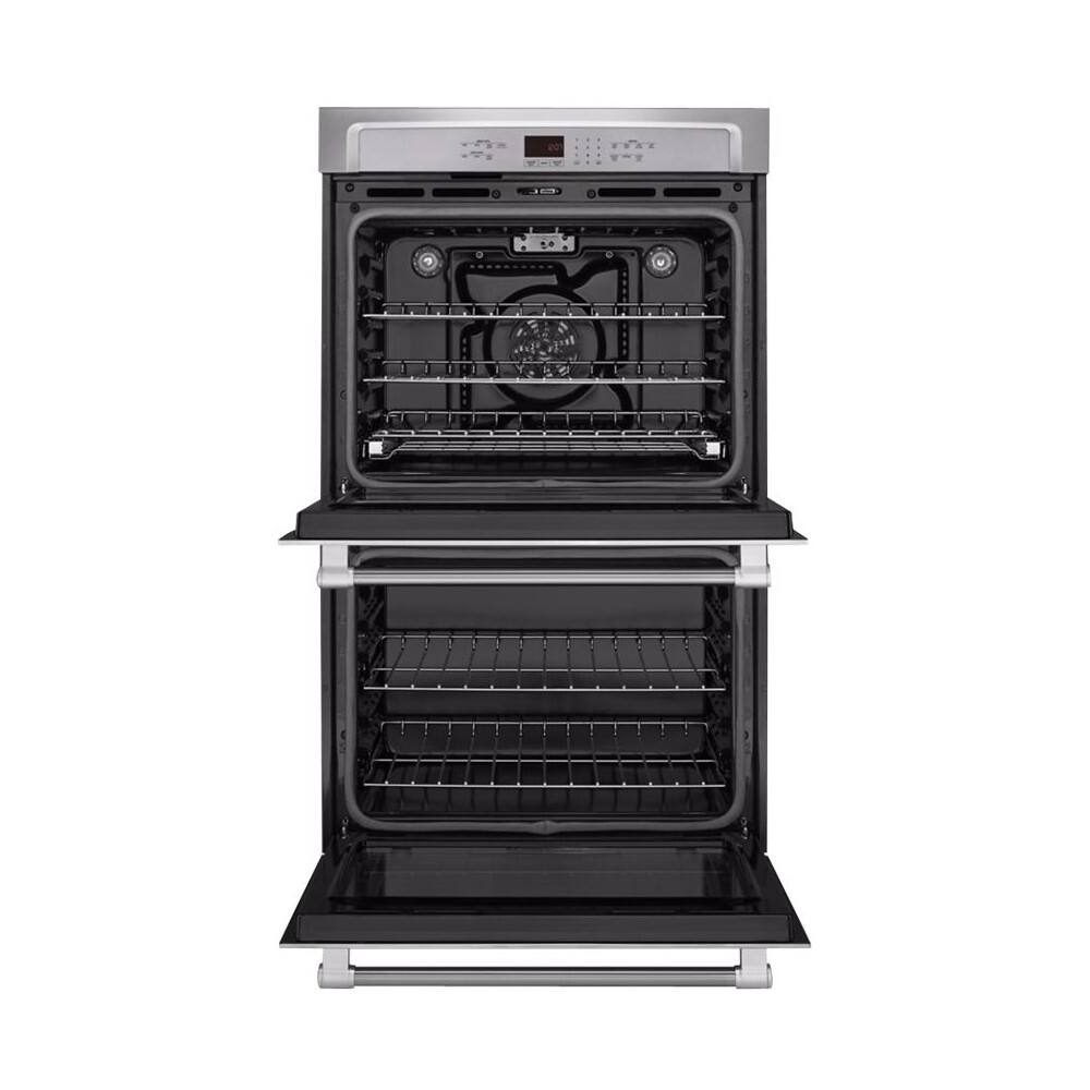 Front. Maytag - 27" Built-In Double Electric Convection Wall Oven - Stainless steel.