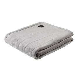 Gracie Mills - Abe Oversized Plush Heated Throw Blanket with Built-In Control - Gray