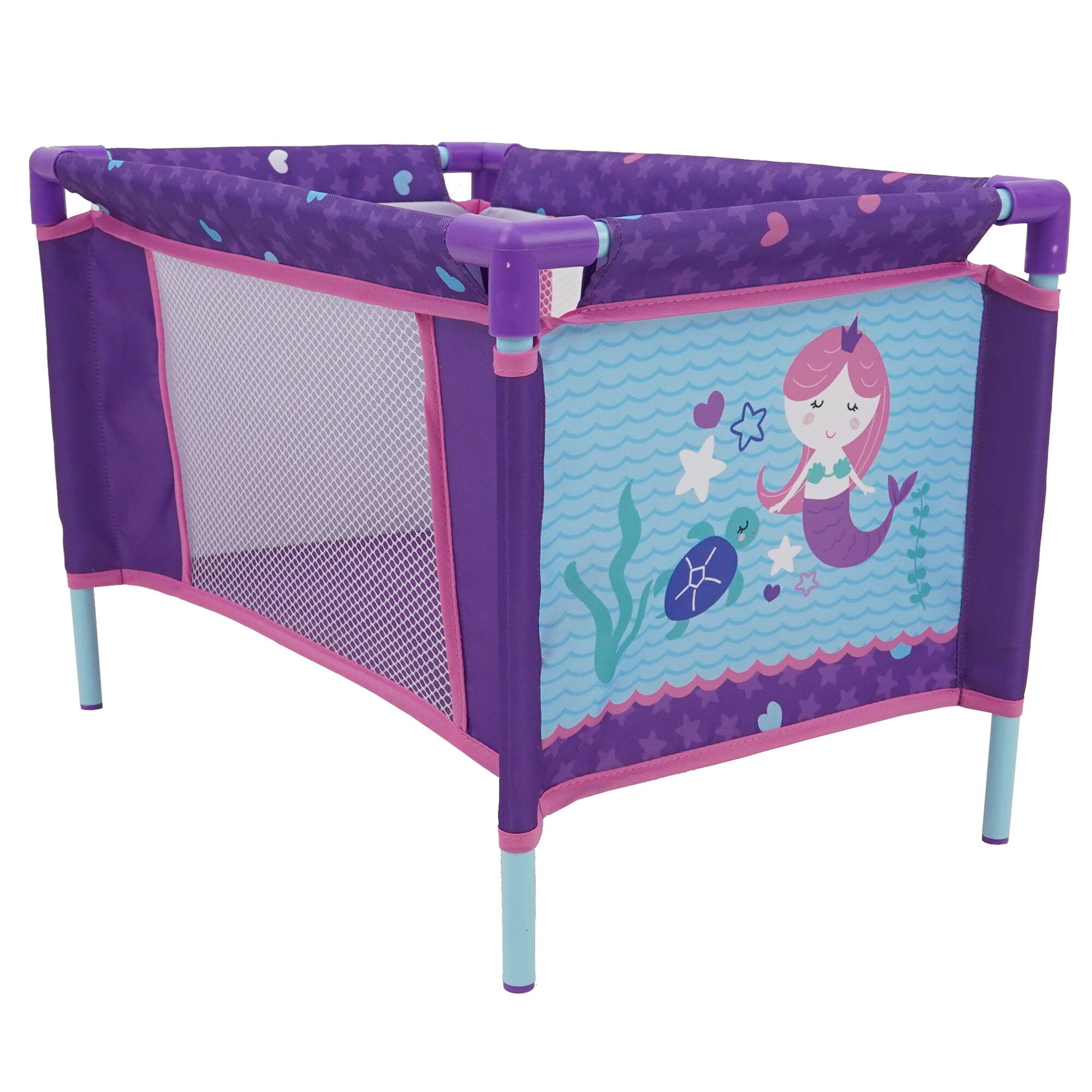 Back. 509 Crew - 509: Mermaid Doll Stroll n Play & Care Set, 21 Pieces.